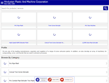 Tablet Screenshot of plastic-machine-manufacturer.com